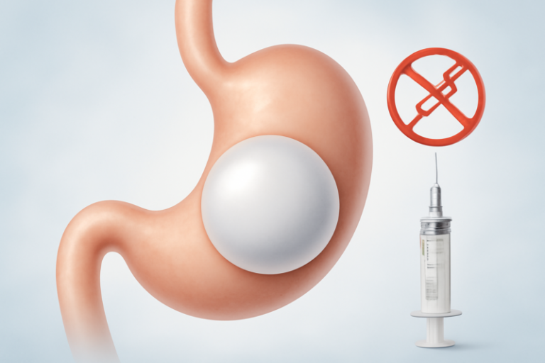 Maagballon in de maag als alternatief voor Ozempic-injecties bij afvallen